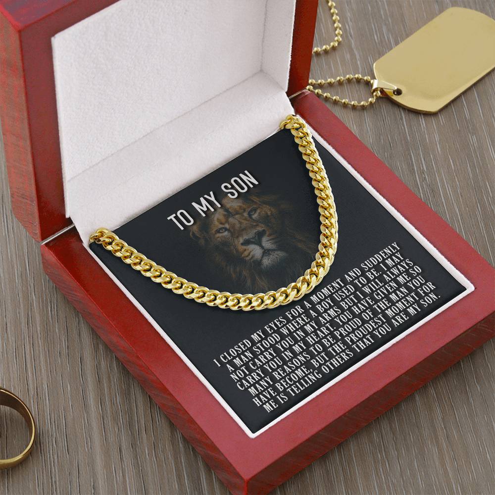 You Are My Son Cuban Link Chain