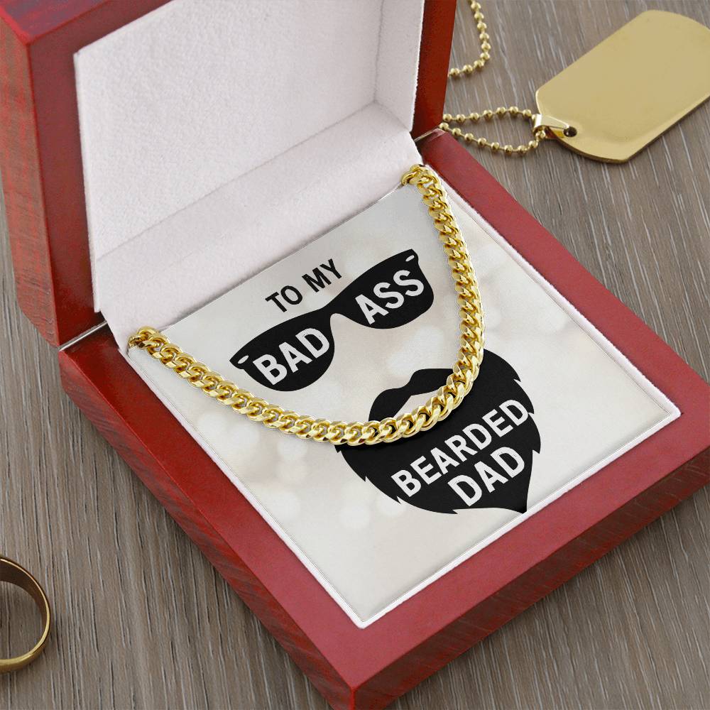 Bad Ass Dad Cuban Link Chain Necklace