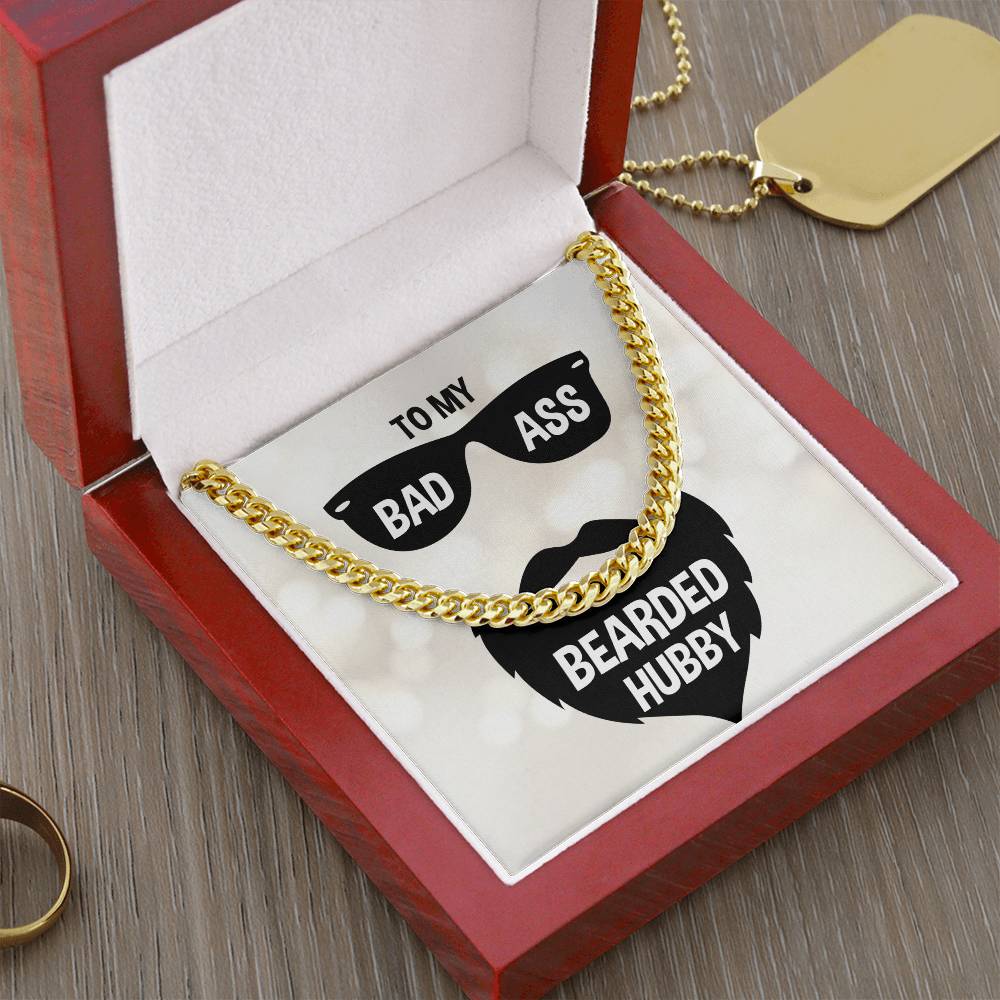 Cuban Link Chain Necklace - Gifts For Him Gifts For Bearded Hubby Birthday Anniversary