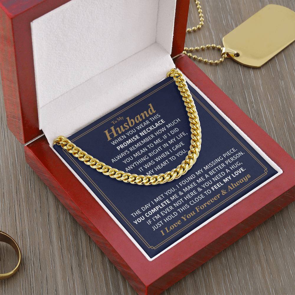 Perfect Gift For Husband Cuban Link Chain