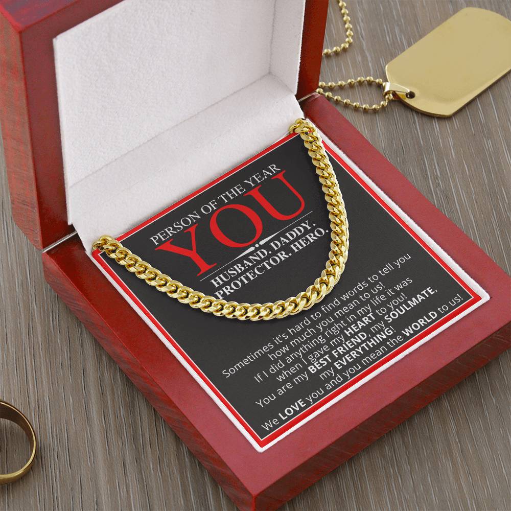 Person Of The Year - Gift For Husband Cuban Link Chain