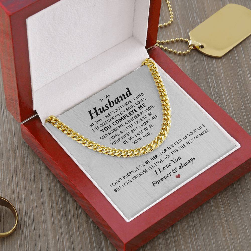Perfect Gift For Husband Cuban Link Chain