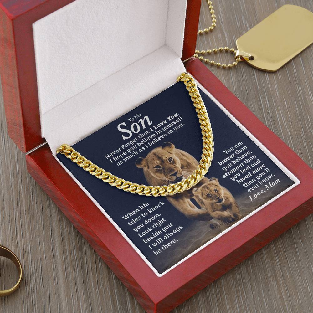 Perfect Gift For Son Cuban Link Chain