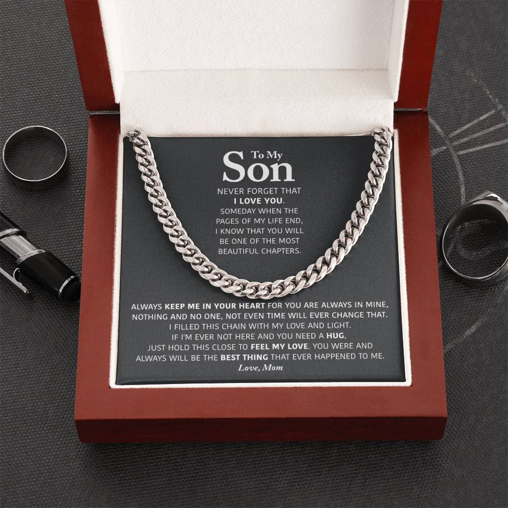My Son - Keep Me In Your Heart - Cuban Link Chain