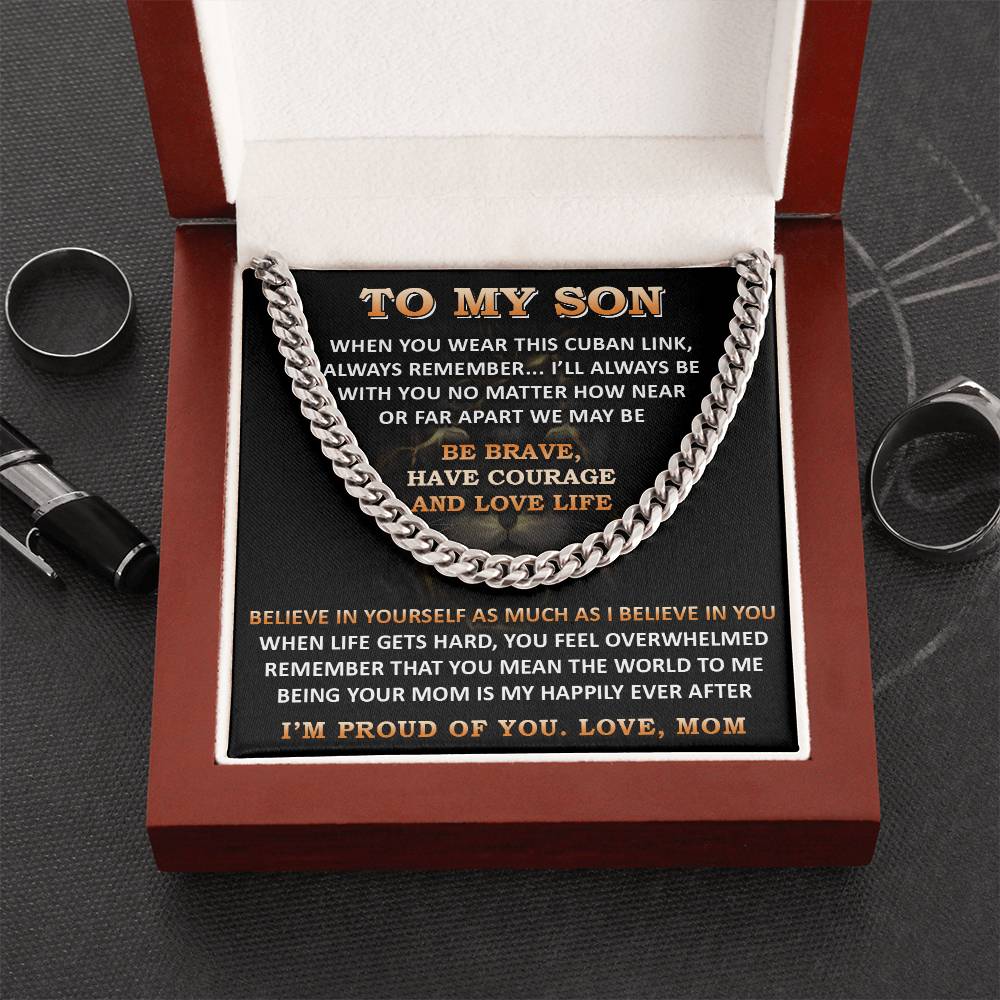 Gift For Son - Far Apart 2 - Cuban Link Cuban Link Chain