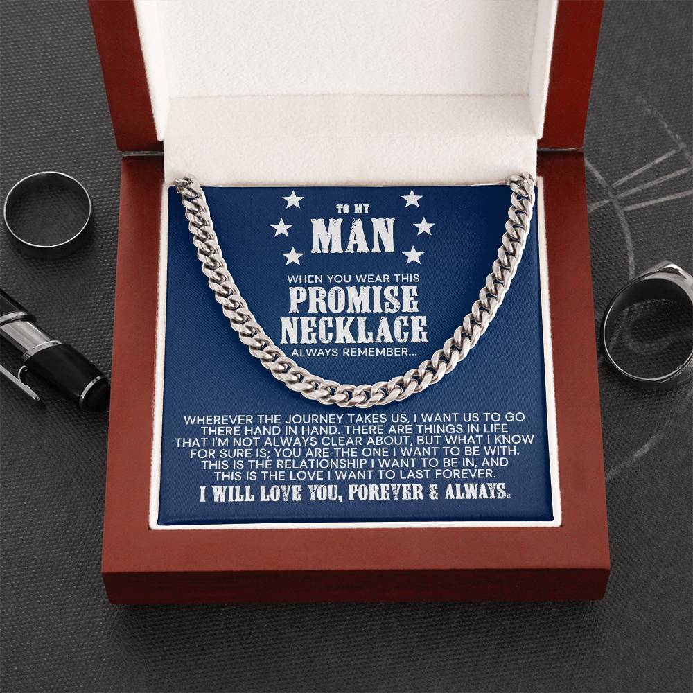 To My Man - Cuban Link Chain Necklace