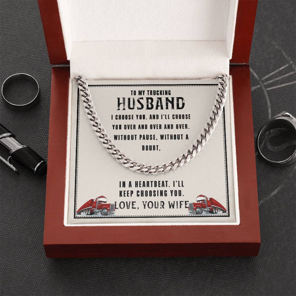 I Choose You Cuban Link Chain