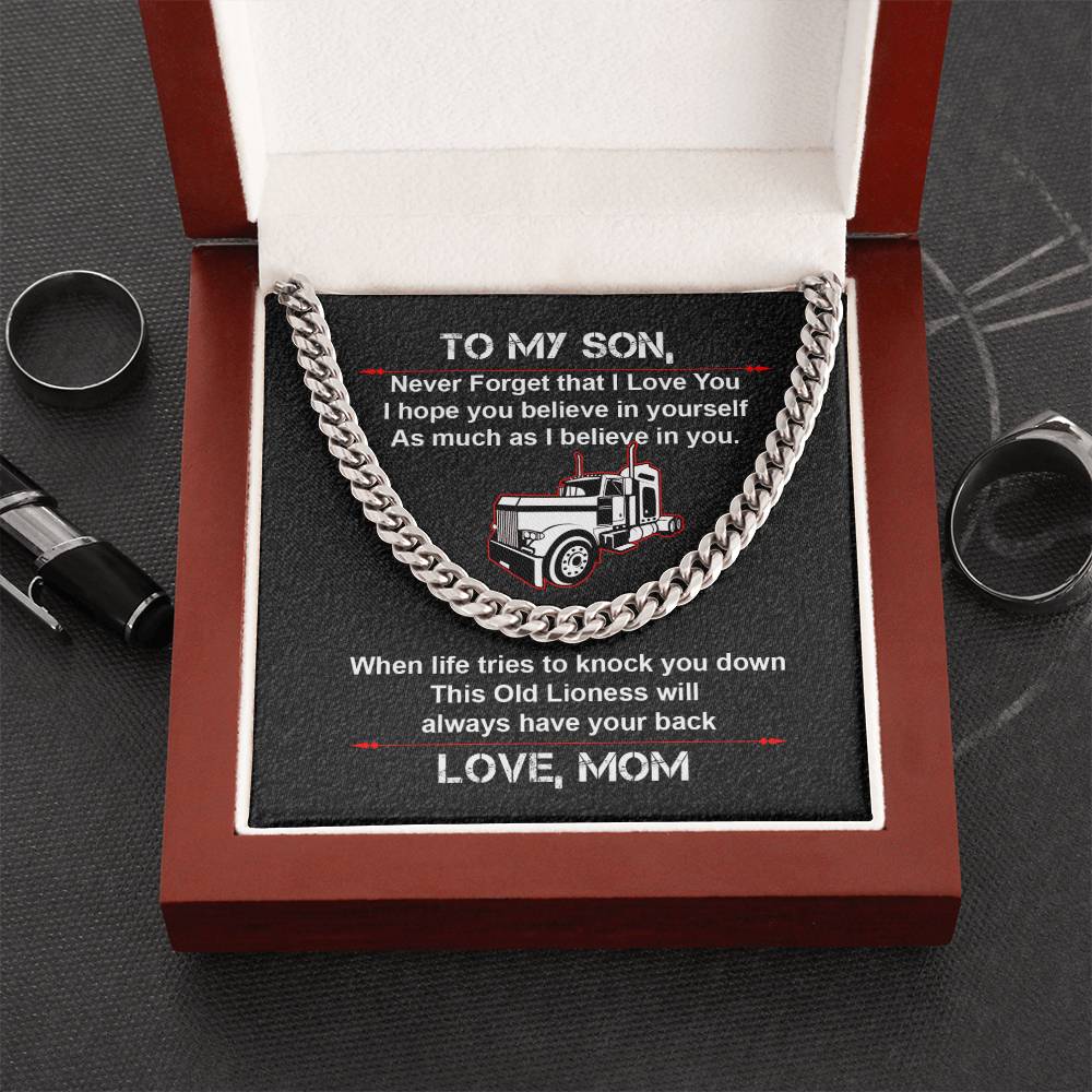 To My Son - Cuban Link Chain