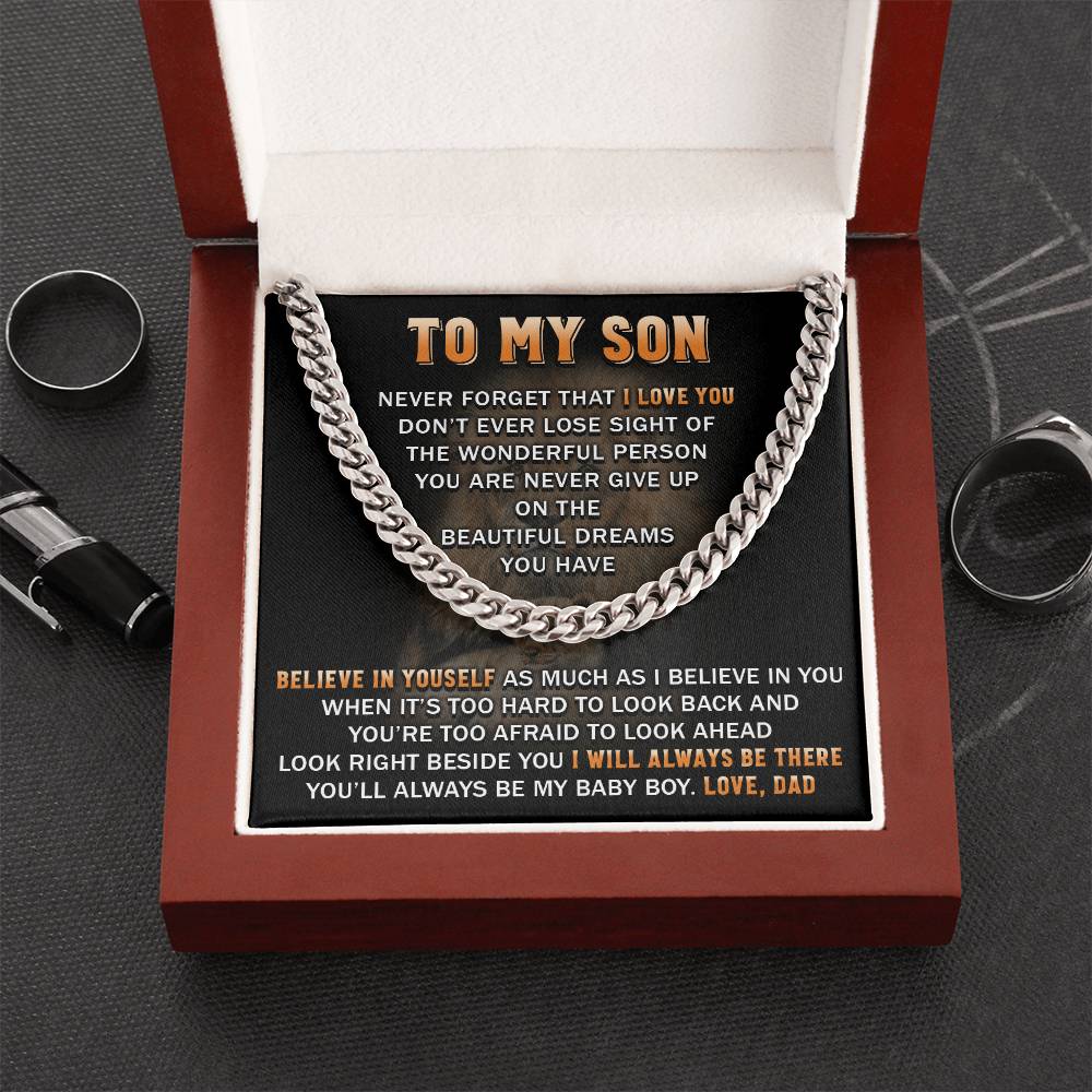 Gift For Son - Beautiful Dream - Cuban Link Cuban Link Chain