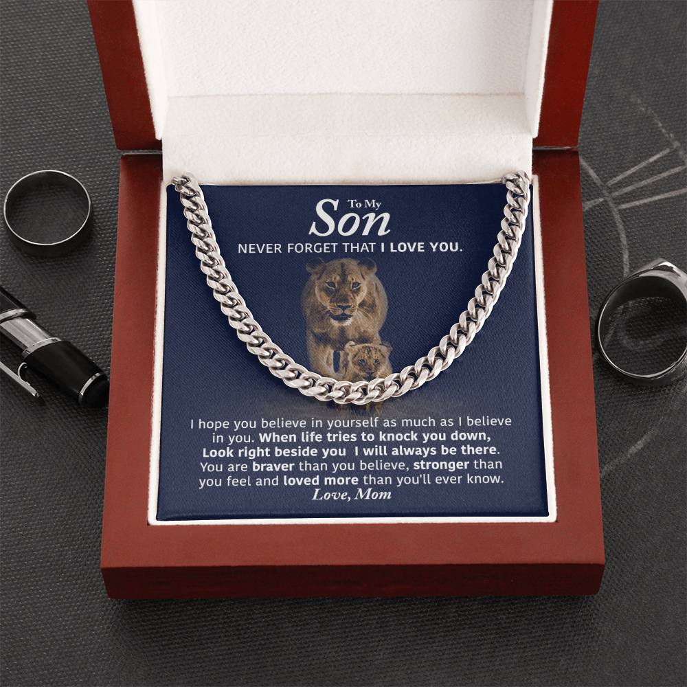 Perfect Gift For Son Cuban Link Chain