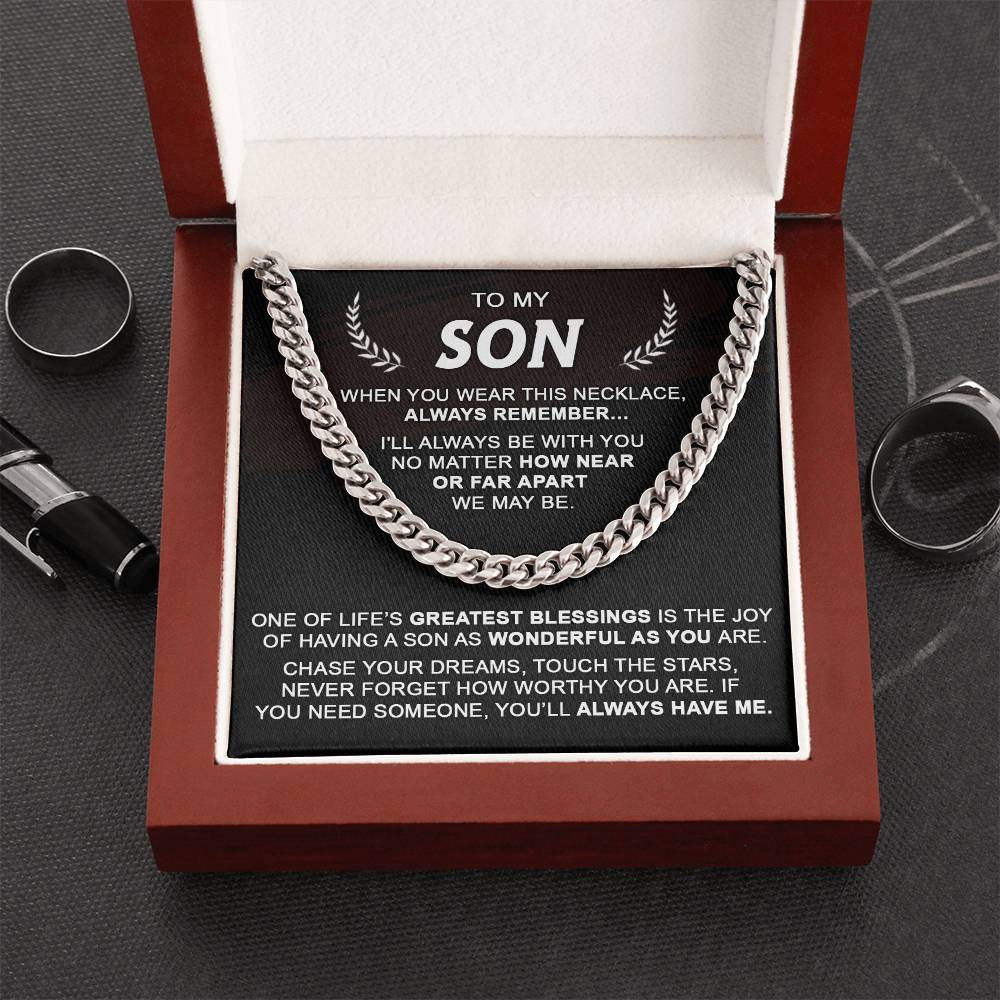 Gift For Son - Be With You - Cuban Cuban Link Chain