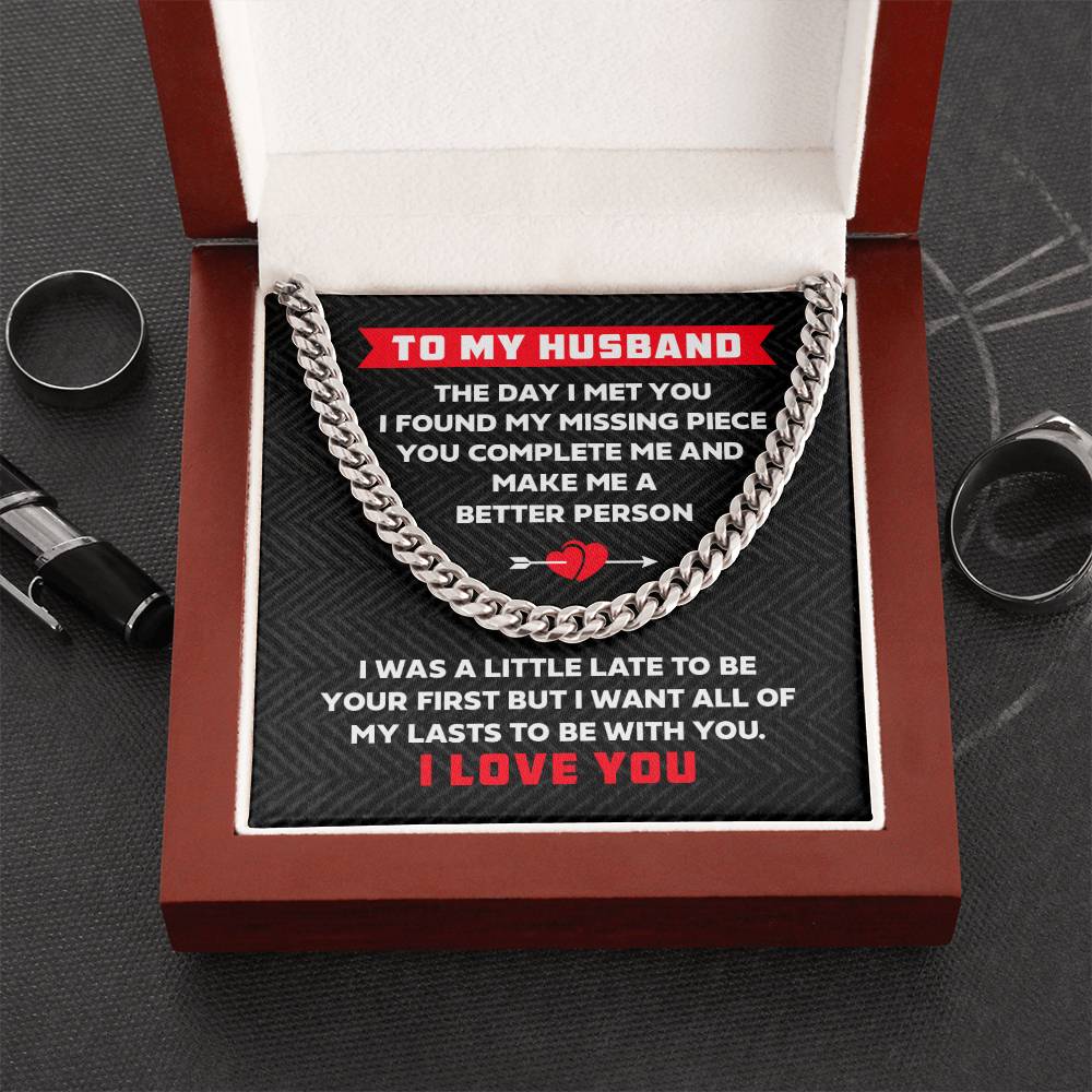 To My Husband - Cuban Link Chain