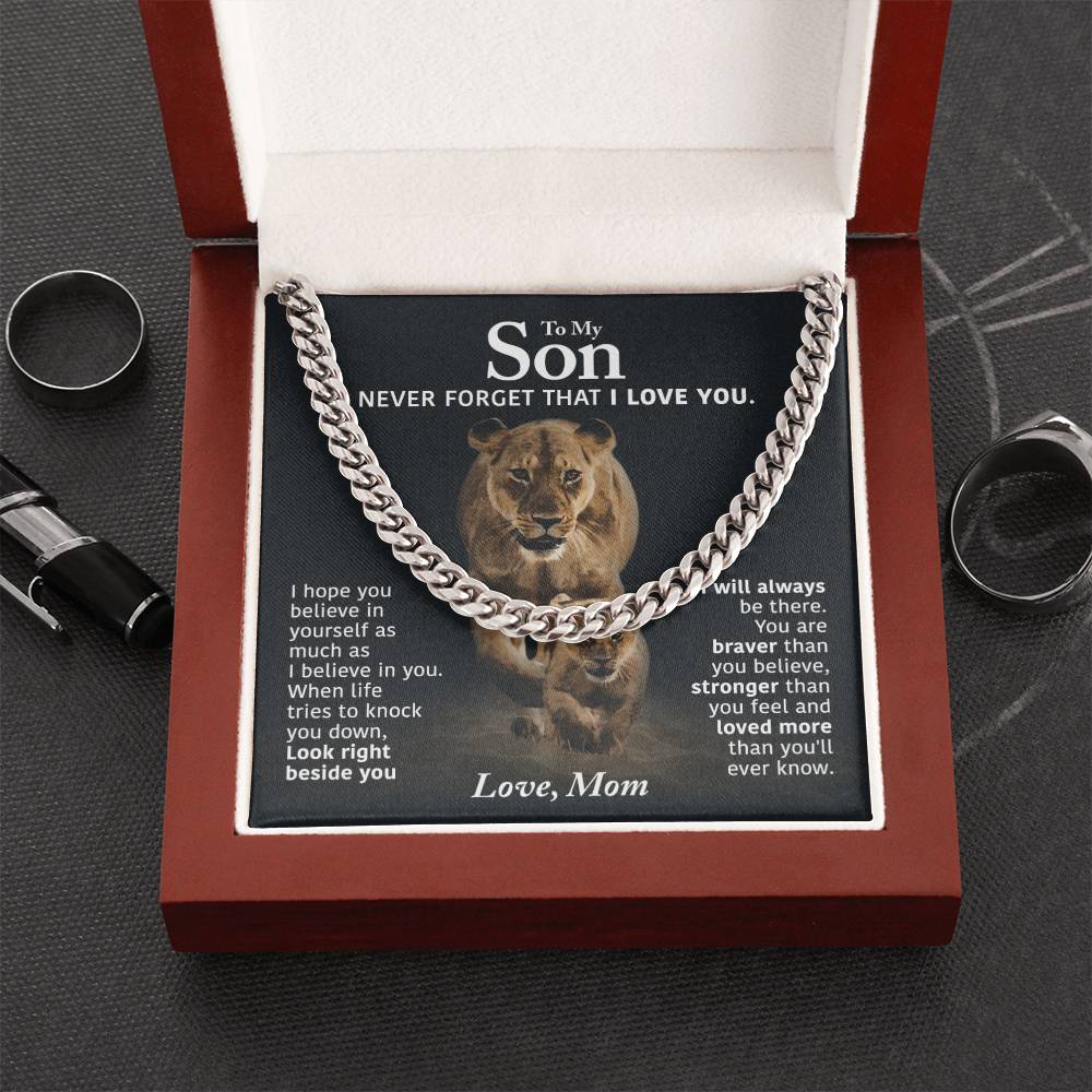 Perfect Gift For Son Cuban Link Chain