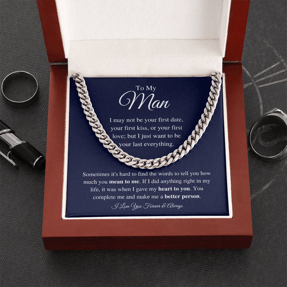 To My Man - Make Me Better - Chain Necklace Cuban Link Chain