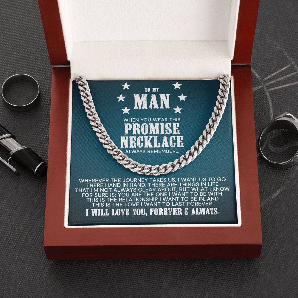 My Man - The Love I Want To Last Forever Cuban Link Chain