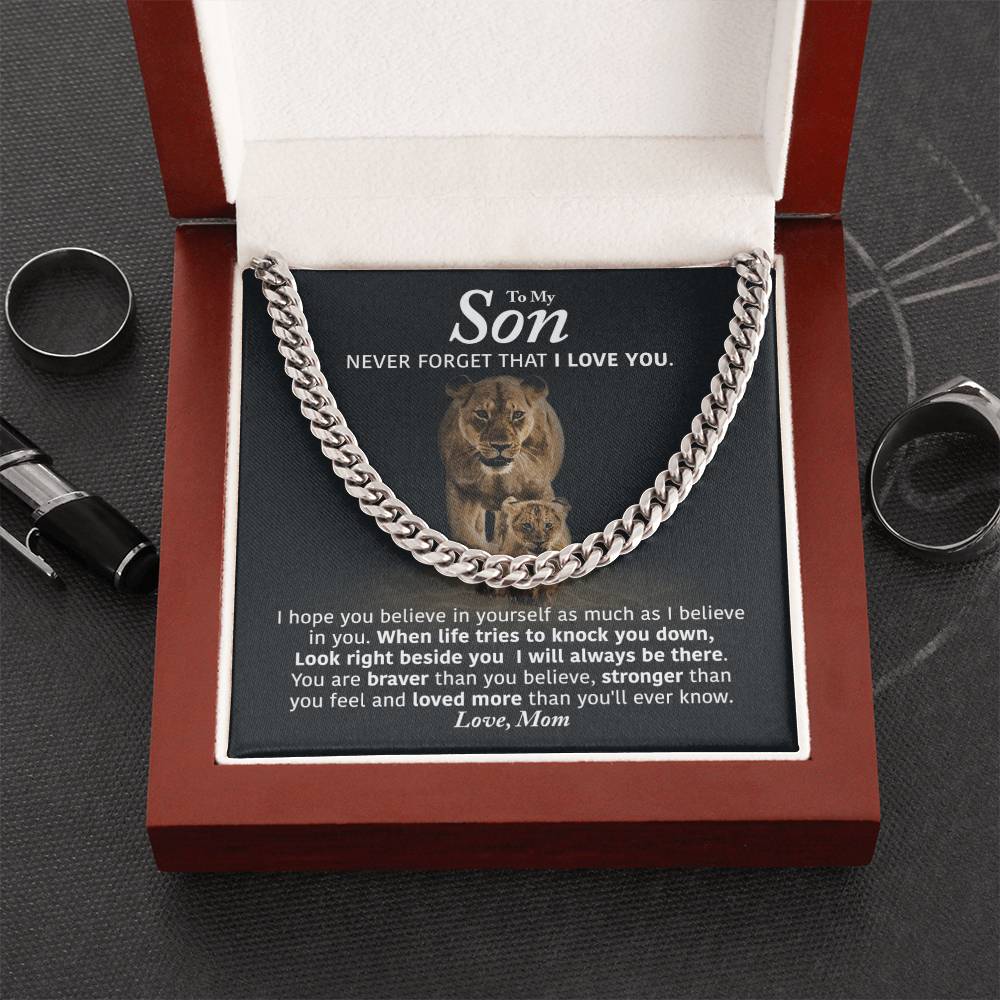 Perfect Gift For Son Cuban Link Chain