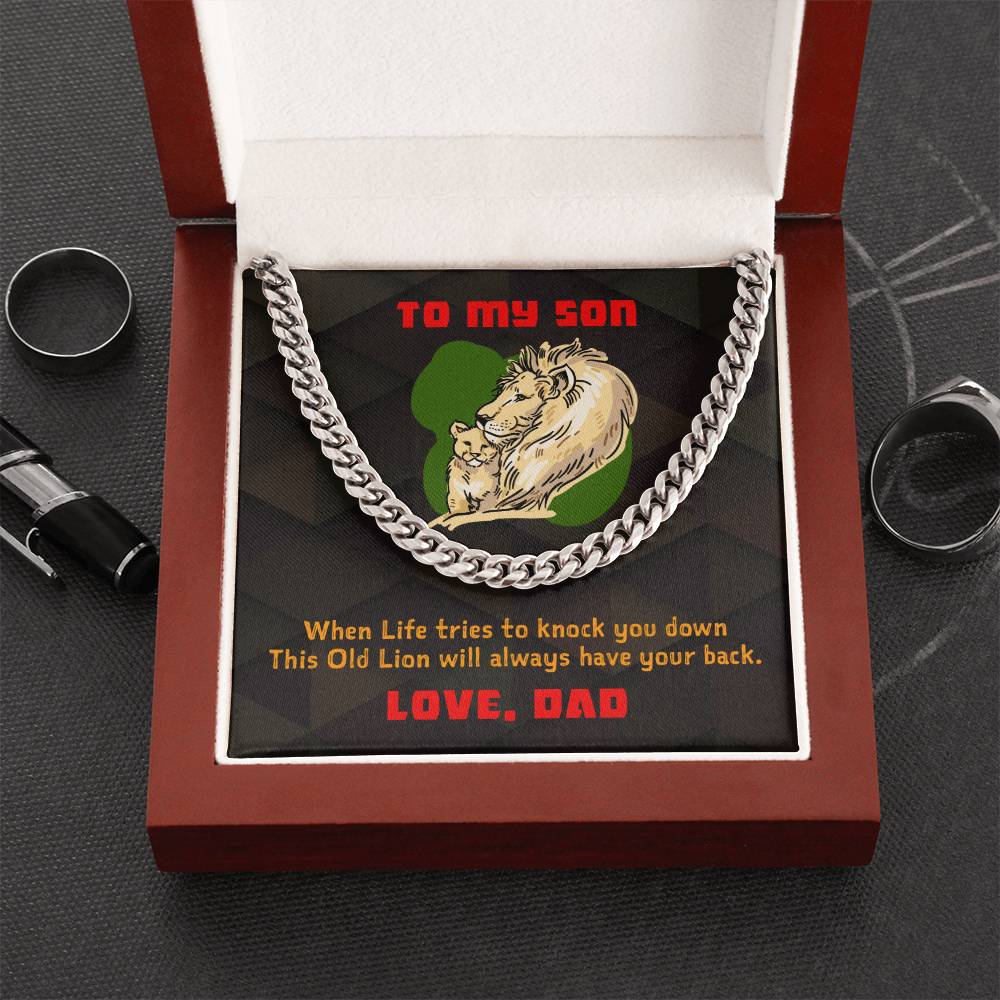 To My Son - Cuban Link Chain