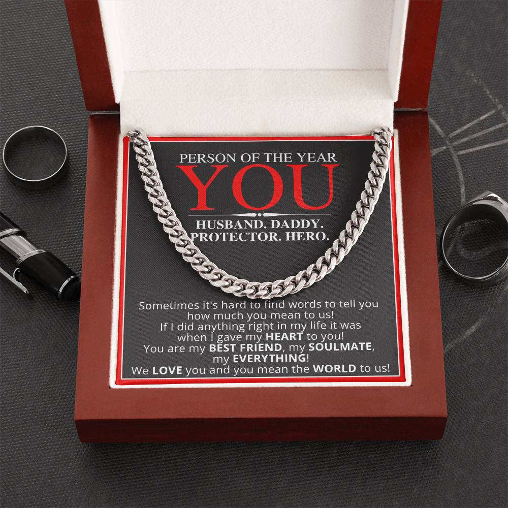 Person Of The Year - Gift For Husband Cuban Link Chain