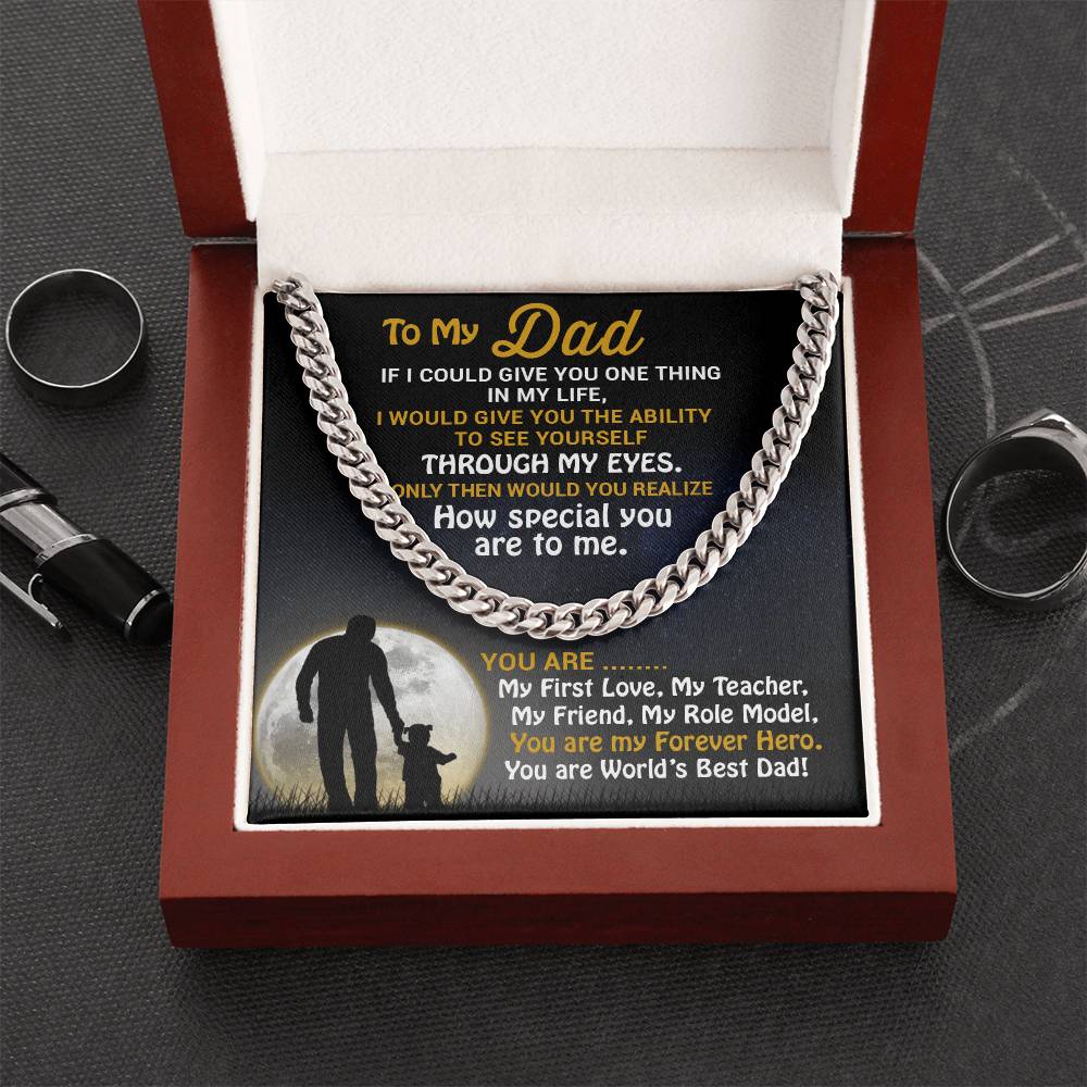 Best Father's Day Gift-Best Jewelry Gift For Dads-Cuban Link Chain Necklace For Dad