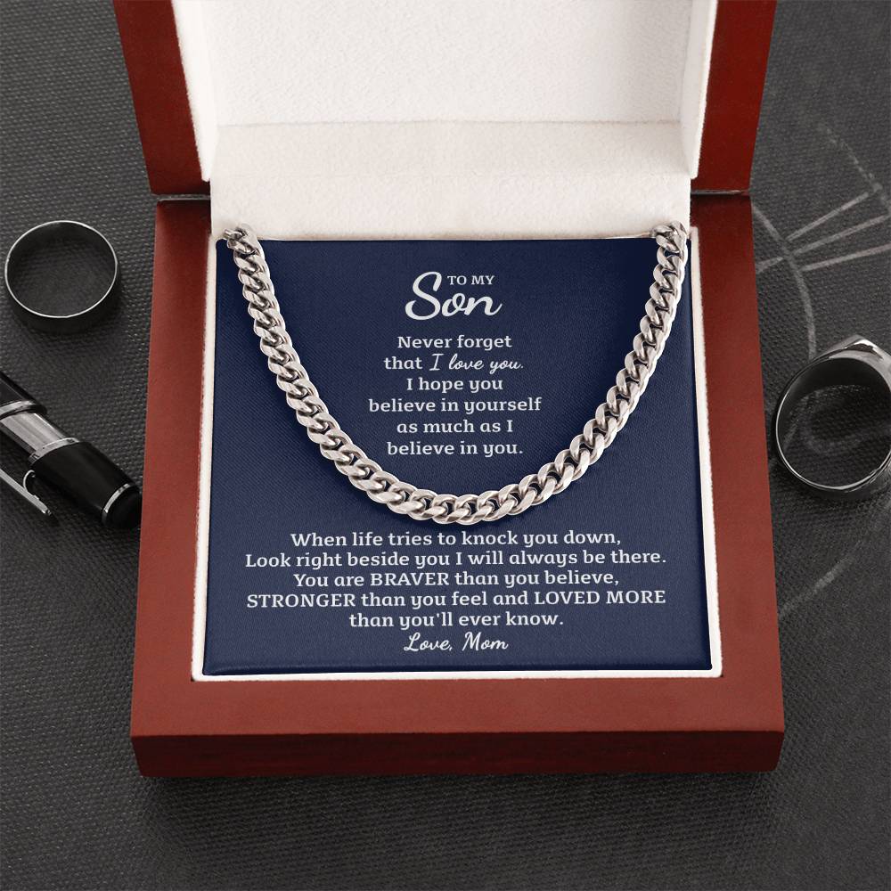 Perfect Gift For Son Cuban Link Chain