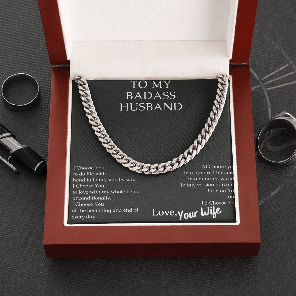 Share Your Love With This Sturdy Necklace. Cuban Link Chain