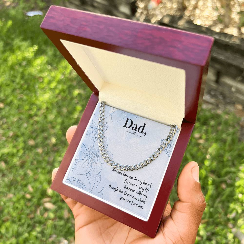 Love You Dad Cuban Link Chain