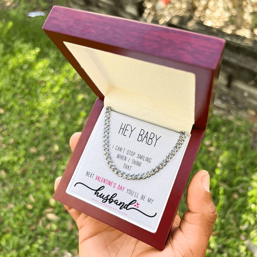 To My Future Husband Promise Necklace Husband To Be Valentines Gifts Wedding Gift For Husband Husband To Be Gifts On W Cuban Link Chain