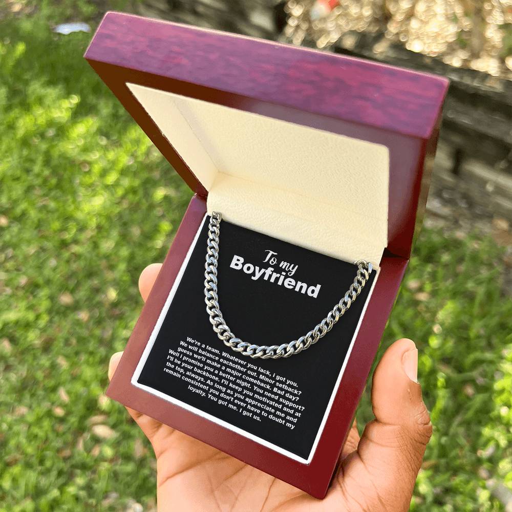 Selling Out! To My Boyfriend Cuban Link Chain