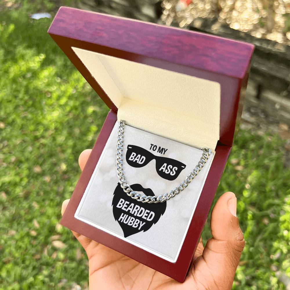 Cuban Link Chain Necklace - Gifts For Him Gifts For Bearded Hubby Birthday Anniversary