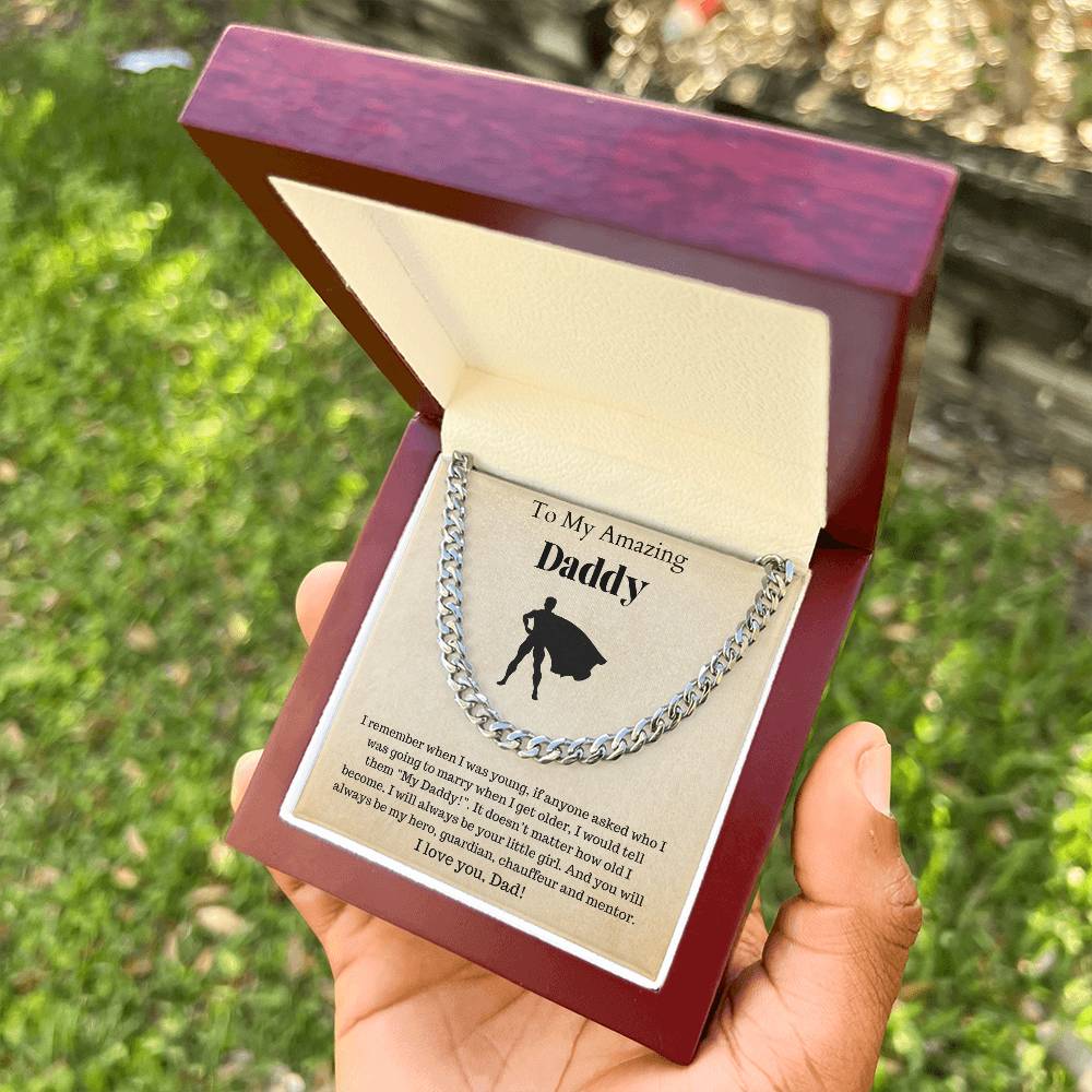 Fathers Day Gift Dad Gift Gifts For Dad Father'S Day Gift For Dad Birthday Gift For Dad I Love You Dad Cuban Link Chain