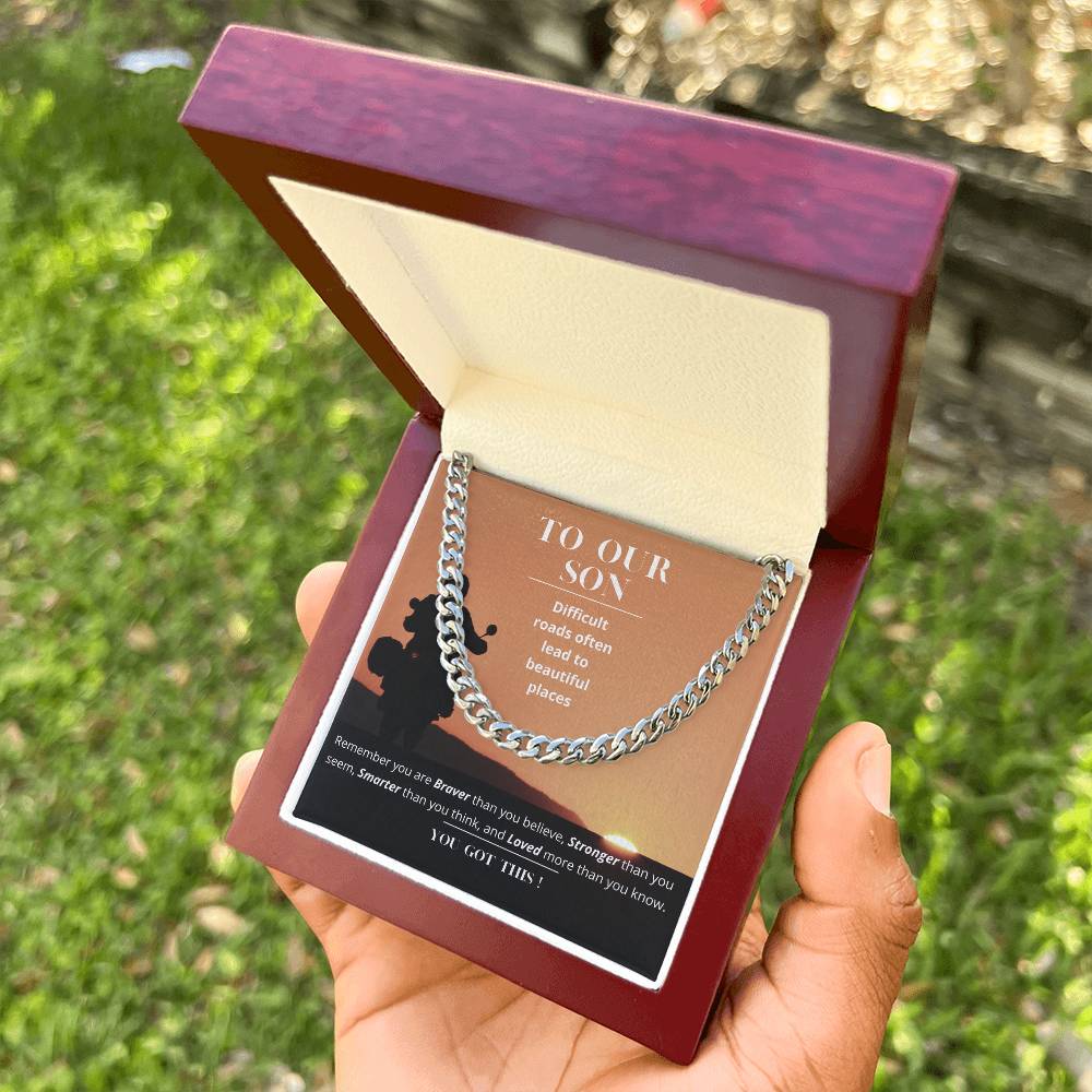 Son Gift Parents Cuban Link Chain Gift To Son Birthday Gift Father Son Gift Gift To Son From Mom Son Gift Ideas Specia