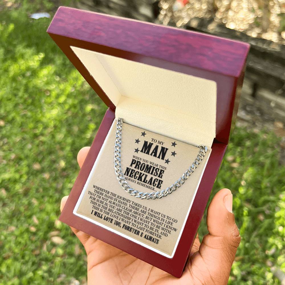 Promise Necklace - Cuban Link Chain