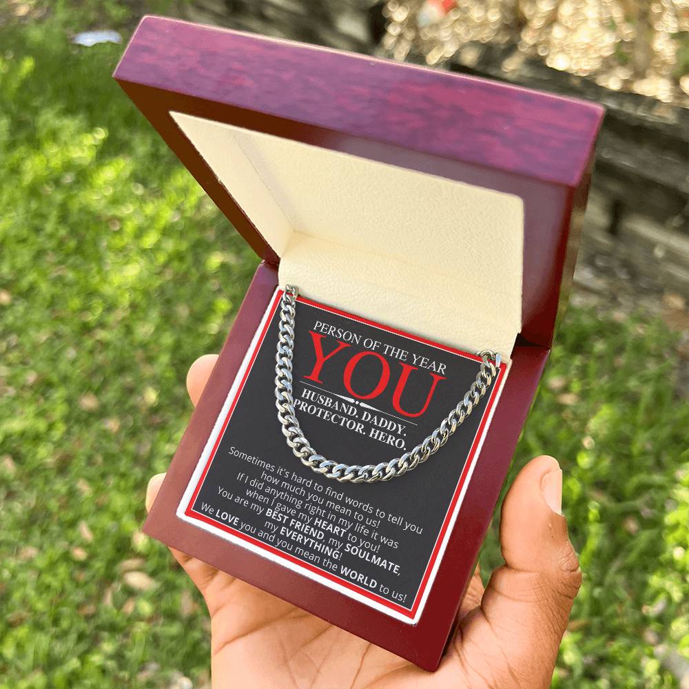 Person Of The Year - Gift For Husband Cuban Link Chain