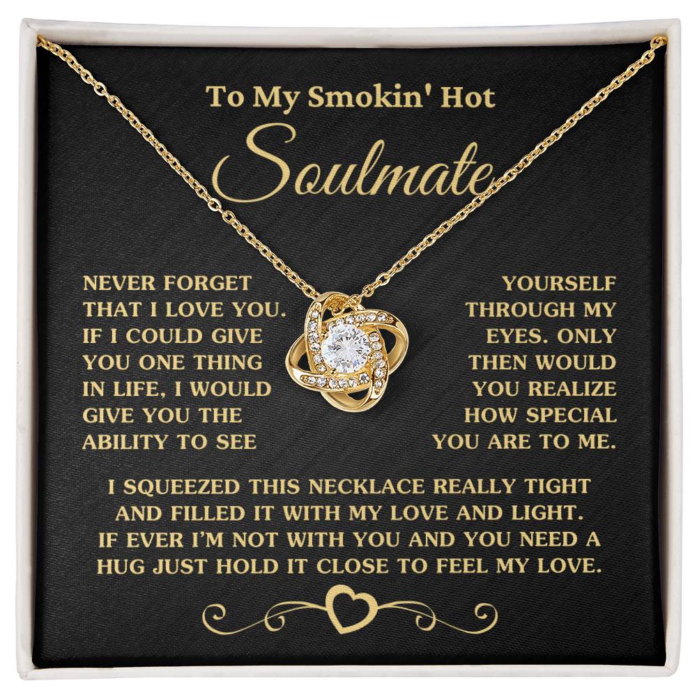 Gift For Soulmate How Special You Are To Me Gold Necklace Love Knot Necklace
