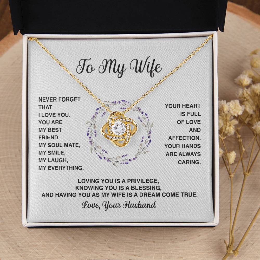 Delivery By Mother's Day Wf025 Gift Fo Love Knot Necklace