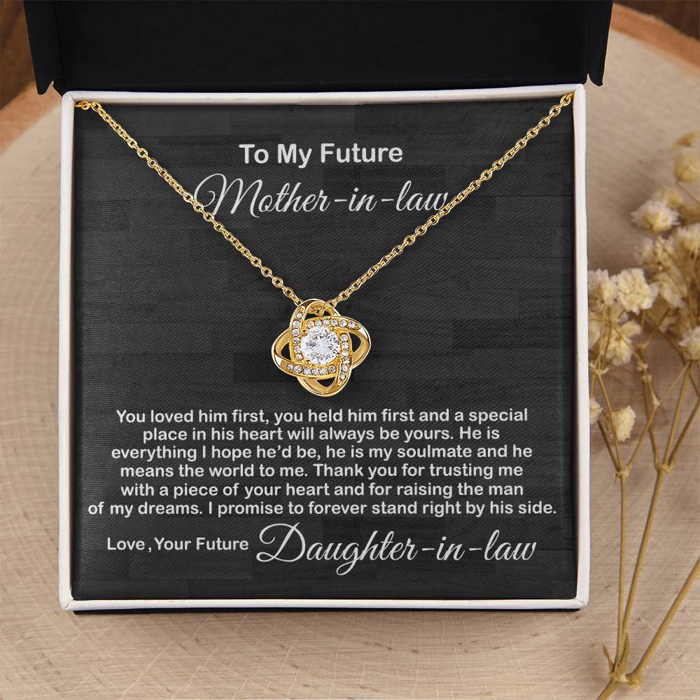 Love Knot Necklace For Mother In Law- Mother's Day Gift For Mother-In-Law Gift For Mother In Law From Daughter In Law 1 Love Knot Necklace