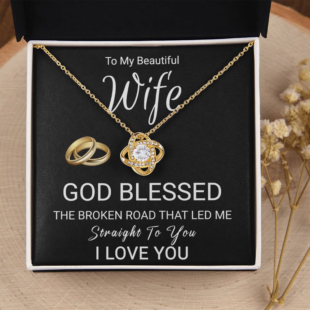 Christian Gift For Wife - Love Knot Necklace Love Knot Necklace