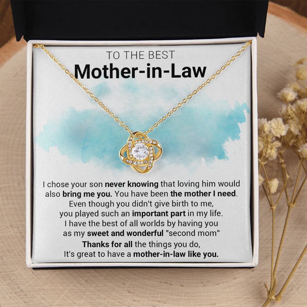 Gift For Mother-In-Law - Sweet - Love Knot Love Knot Necklace
