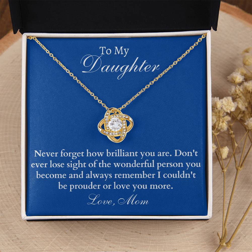 Happy Birthday Or Just To Say I Lo Love Knot Necklace