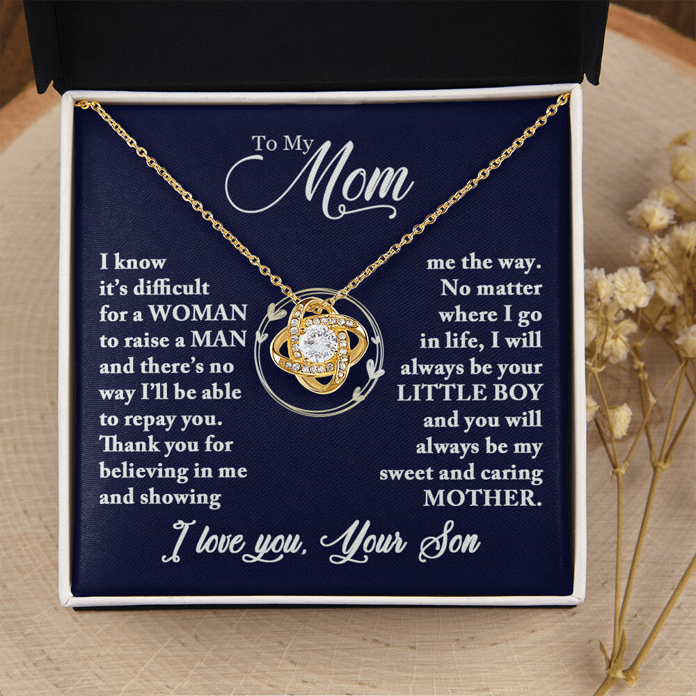 Mom - Caring Mother - Necklace Love Knot Necklace
