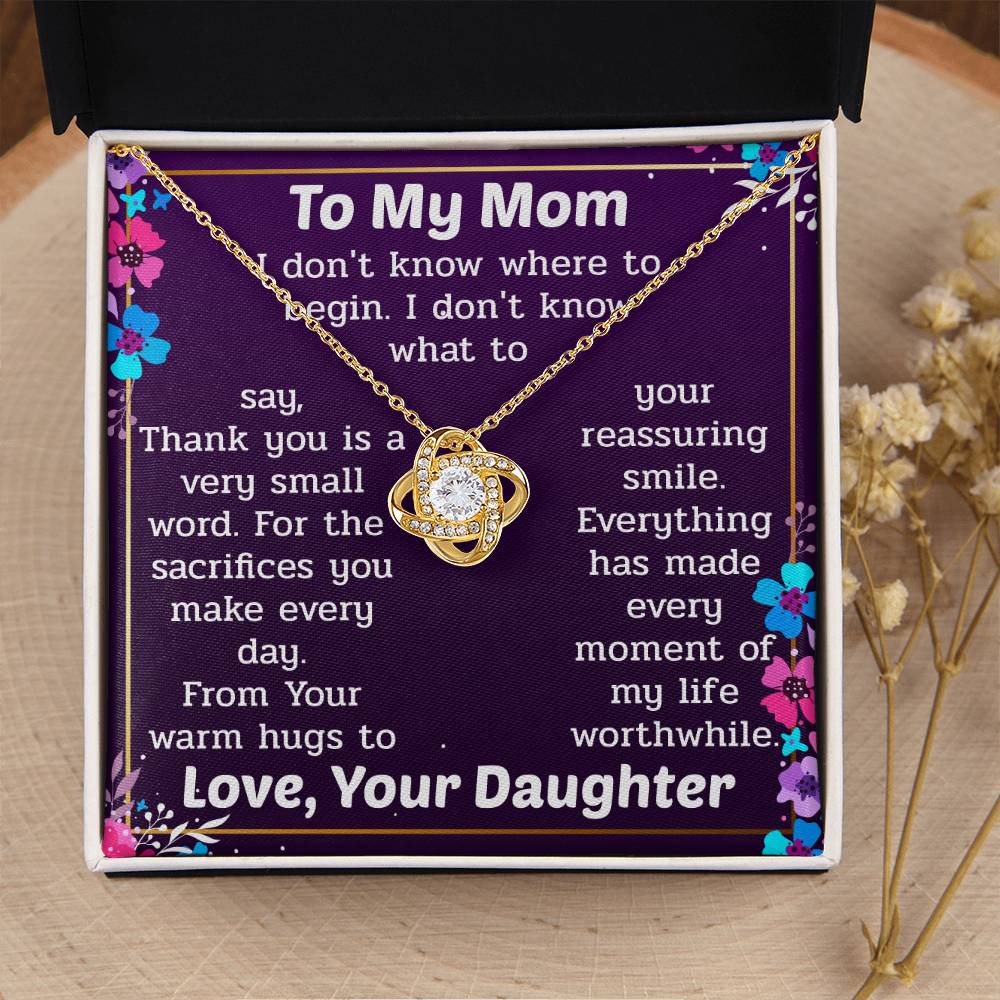 The Unique Necklace Gift For Love Love Knot Necklace