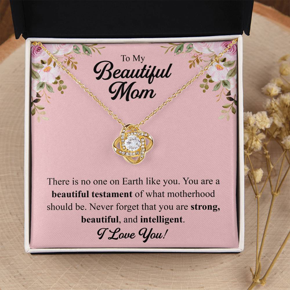 Mothers Day Gift From Daughter Mother Of The Groom Gift From Son Presents For Mom Birthday Sentimental Jewelry Necklace For Mom 2 Love Knot Necklace