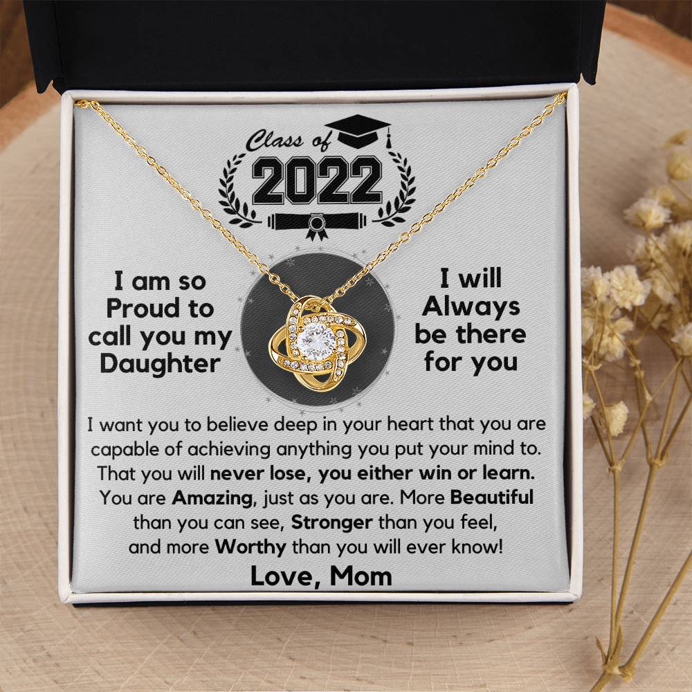 Just Released Class Of 2022 - Graduation Gift Necklace Fr Love Knot Necklace