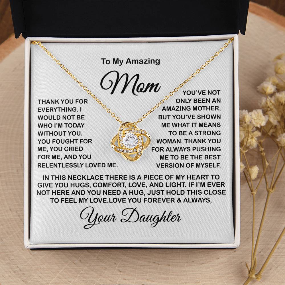 Gift For Mom Present For Mom Mother's Day Gift Present For Mom For Mom Gift For Mom From Daughter Love Knot Necklace
