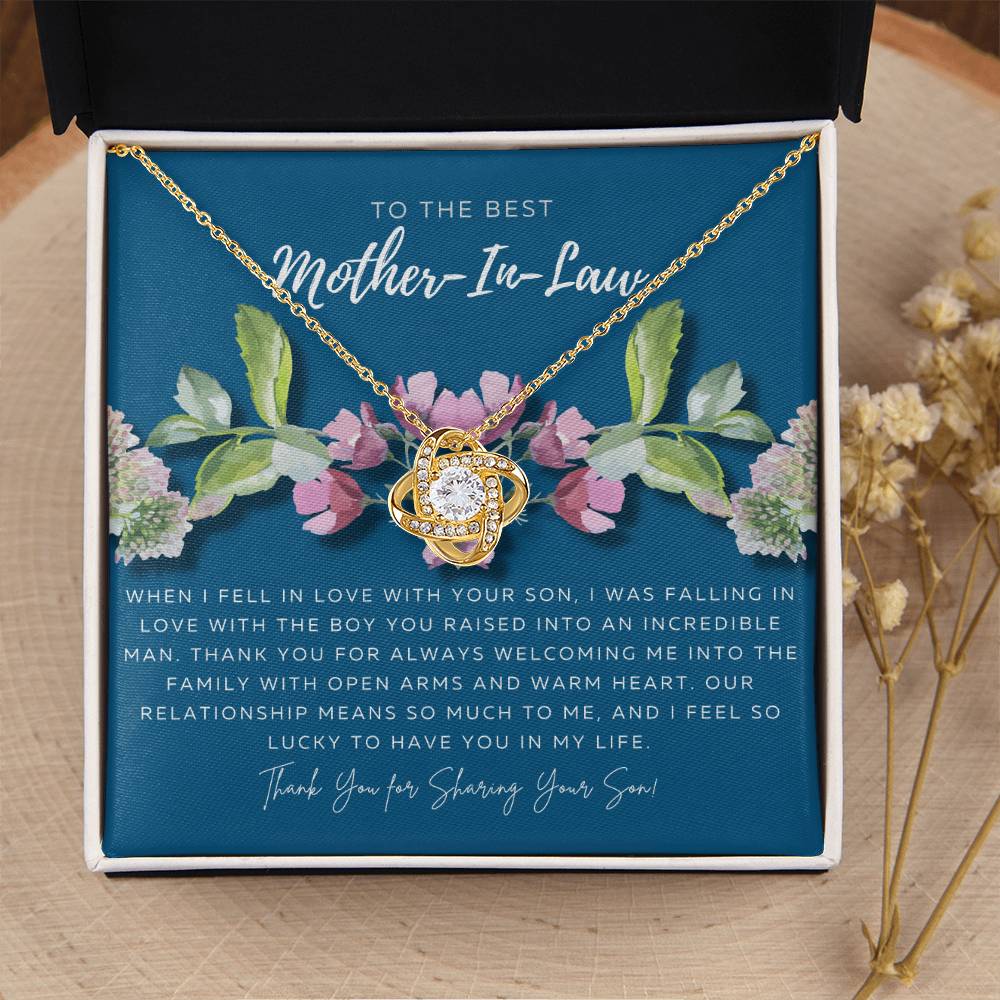 Mother In Law Gift From Daughter In Law Mothers Day Gift For Mother-In-Law Gift For Mother In Law Mother-In-Law Necklace Love Knot Necklace