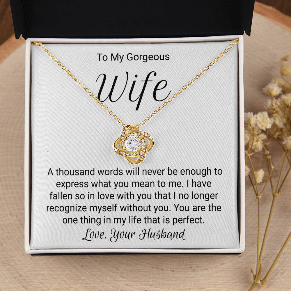 Special Gift For Wife - Love Knot Necklace Love Knot Necklace