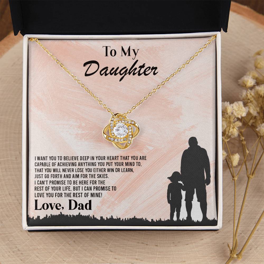 I Want You To Believe Deep In Your Heart ?? Love Knot Necklace