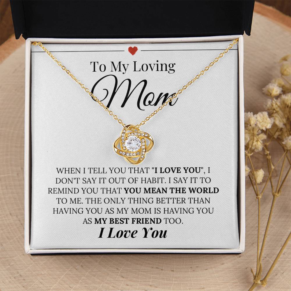 Heartfelt Mother's Day Gift Love Knot Necklace