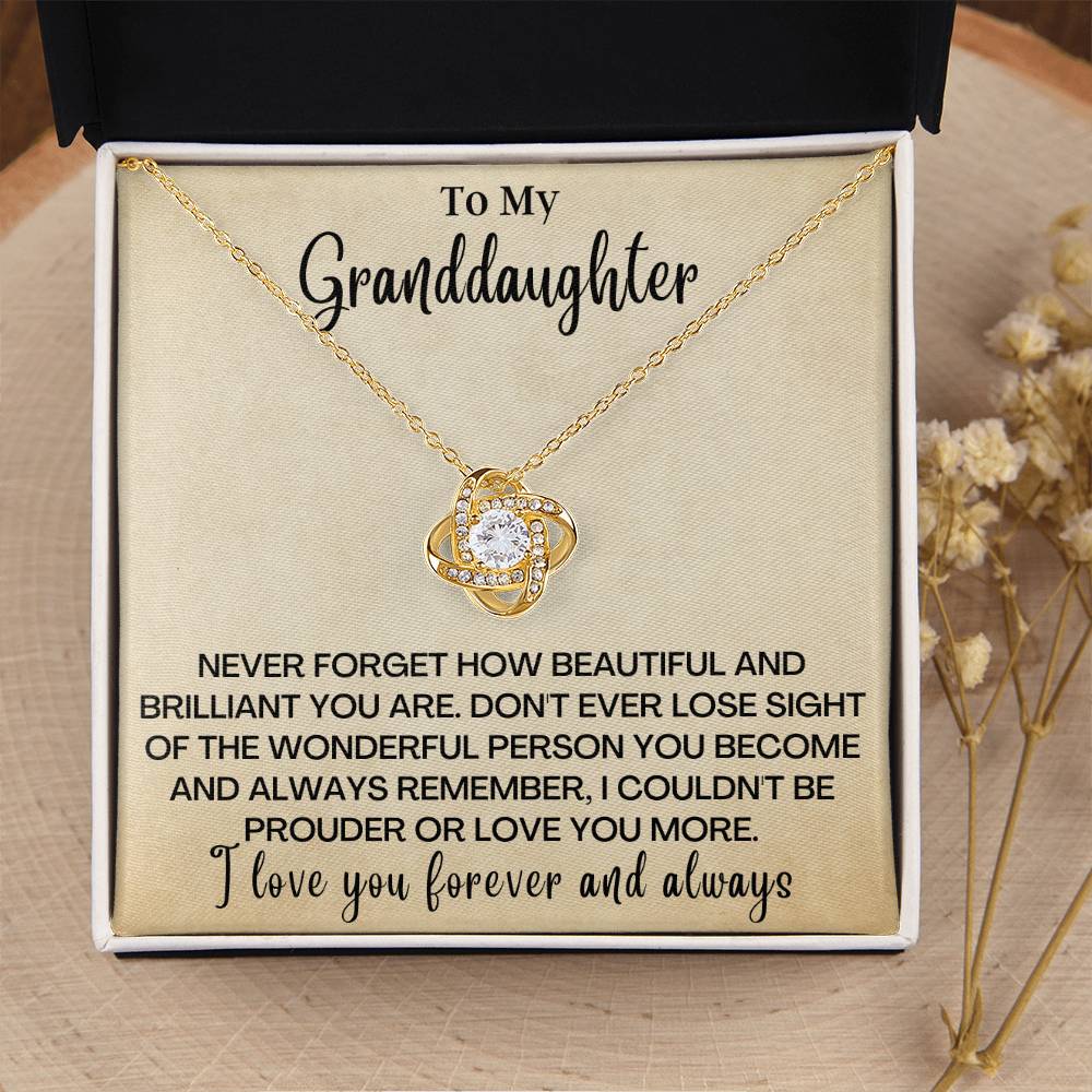 Just To Say I Love You Gd Love Knot Necklace