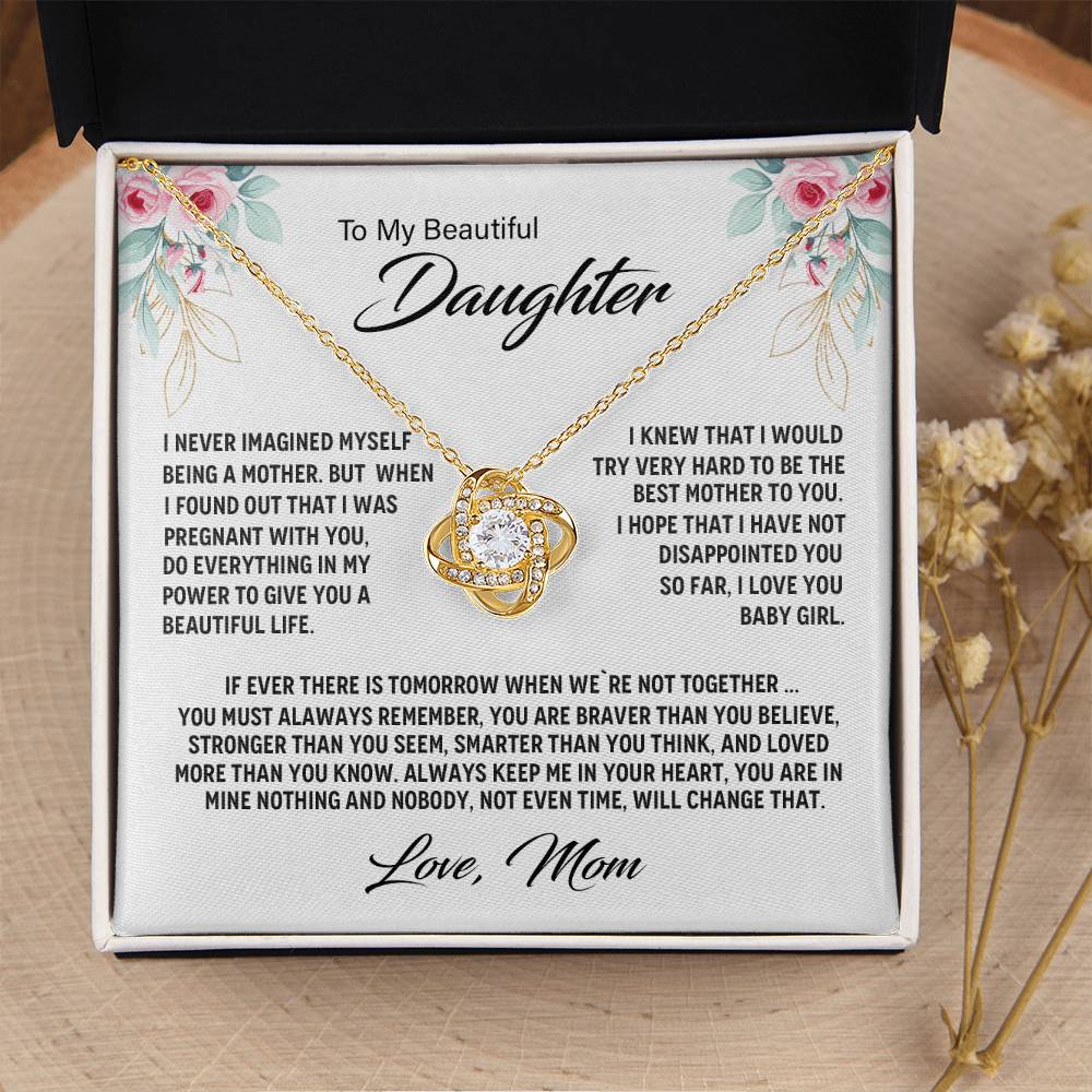 Love Knot Necklace For Daughter 1 Love Knot Necklace